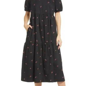 Madewell Tiered Cotton Midi Dress